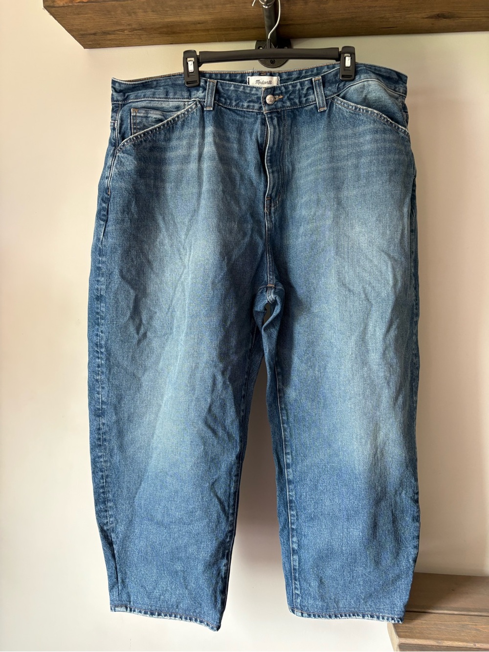 Madewell Vintage Wash Balloon Jeans in Light Blue